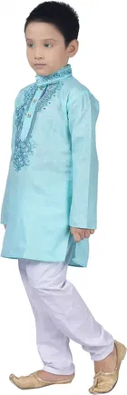 Cotton Embroidery Kurta & Pajama Set for Boys 