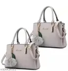 Handbag for Women (Grey , Pack of 2 )