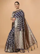 Jacquard Zari Woven Saree for Women 