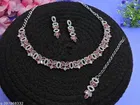 Necklace Set Pink Free Size for Women