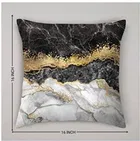 Crosmo Black Gold Printed Pack of 5 Cushion Cover 40x40 cm