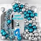 62 Pcs Pcs 4th Birthday Decoration kit, Multicolour, Set of 1