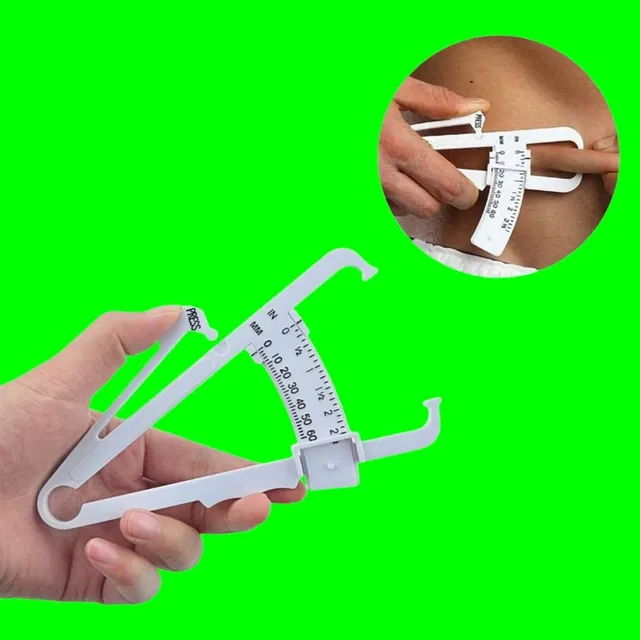 Lightweight Eco-Friendly Body Fat Measuring Caliper (Multicolor, Pack of 1)