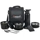 Mumma's Life Busy Bee Stainless Steel Lunch Box, Black