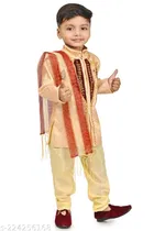 Cotton Blend Sherwani for Boys 