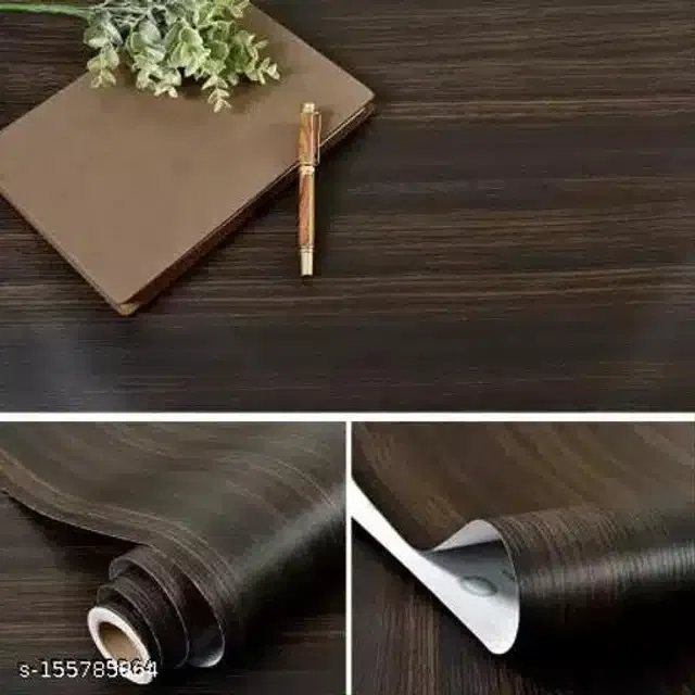 Vinyl Wallpaper for Home (Brown, 40x500 cm)
