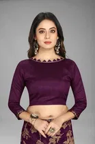 Trendy Heavy Georgette Saree with Blouse Piece For Women 