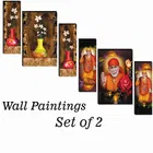 MDF 2 Pcs Designer Wall Painting for Home & Office 
