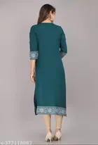 Rayon Solid Kurti for Women 