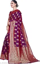 Banarasi Silk Zari Woven Saree for Women 