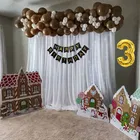 Browni Theme 3rd Birthday Balloon Decoration Kit , Multicolor, Pack Of 65