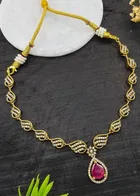 Zircon Gold-plated Necklace Set for Women 