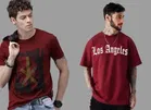 Round Neck Printed T-Shirt for Men 