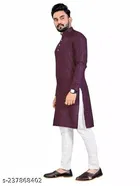 Striped Mandarin Neck Kurta for Men 