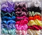 Pure Silk Scrunchies for Women, Pack of 12 