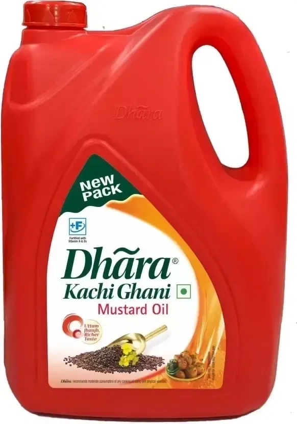 धारा कच्ची घनी मस्टर्ड ऑयल 4.550 kg (जार)