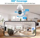 Immutable 2MP HD Bulb Type PTZ Wi-Fi Security Camera [128 GB, 5 Channel]