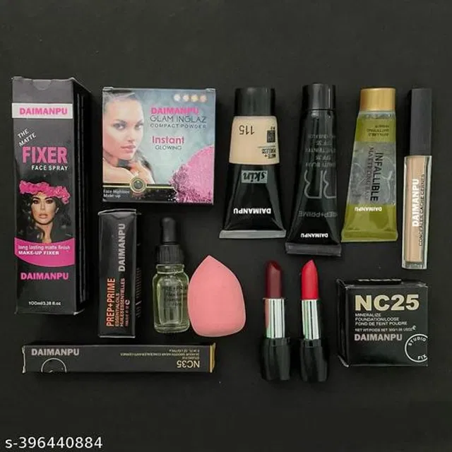 Face Makeup Combo (Multicolor, Set of 11)