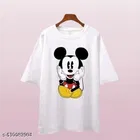 Cotton Blend T-shirt for Women, White 