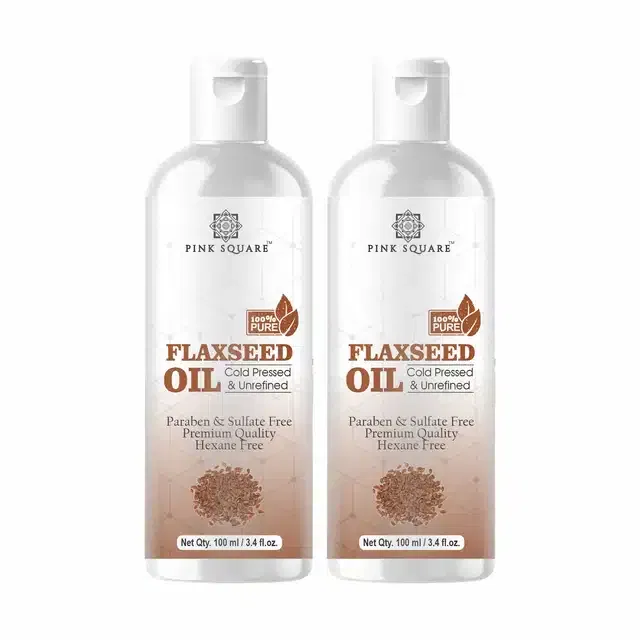 Cold Pressed Flaxseed Oil Combo (Pack of 2, 100 ml)