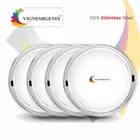 Stainless Steel Thali (Silver, Pack of 4)