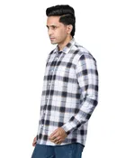 Poly Cotton Full Sleeves Chequered Shirt for Men 