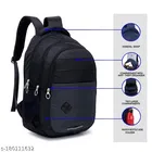 Polyester Backpack for Men & Women, Black