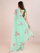 Silk Woven Design Saree for Women, Sea Green 