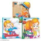 Fairy Tale Shaped Board Book | Pinocchio, The Frog Prince, and Thumbelina | for kids | classic story books | 