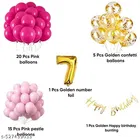 39 Pcs 7th Birthday Decoration kit, Multicolour, Set of 1