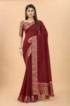 Vichitra Embellished Saree for Women 