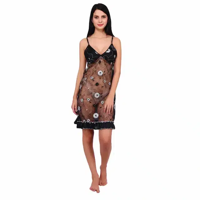 Babydolls for Women (Black, Set of 1)