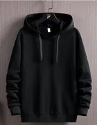 Fleece Solid Hoodie for Men 