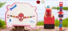 Synthetic Rakhi with Light Watch for Kids 