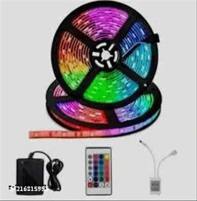 Remote Control LED Strip Lights (Multicolor, 5 m)