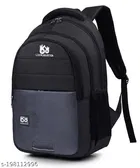 Nylon Backpack for Men & Women, Black