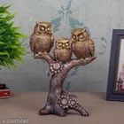 Resin Handcrafted Owl Showpiece 