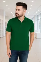 Cotton Blend Polo Neck T-Shirt for Men 