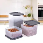 Fresherware Grey Square Containers Set of 3 