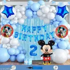 Mickey Mouse Theme 2nd Happy Birthday Decoration Items For Girls, Multicolor, Pack of 112