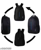 Polyester Backpack for Men & Women, Black