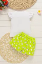 Hosiery Cotton Printed Clothings Set for Girls 