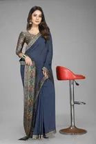 SVB Saree Vichitra Silk Saree With Jacquard Blouse 