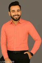 Cotton Blend Solid Shirt for Men, Multicolor, Pack of 3 