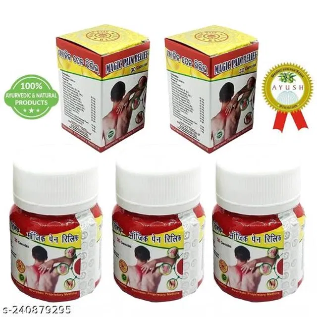 Bengal Herbs Magic Pain Relief Tablet For Joint Pain,Arthritis,Sciatica,Gout Pack Of 5