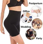 विमेंस कॉटन लाइक्रा टम्मी कण्ट्रोल 4-इन-1 ब्लेंडेड हाई वैस्ट टम्मी & थाई शेपवियर 