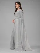 Georgette Foil Printed Saree for Women 