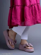 Shoetopia Solid Sandals Peach Size 4