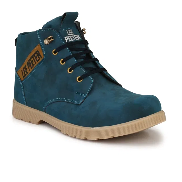 Boots for Men (Navy Blue, 8)