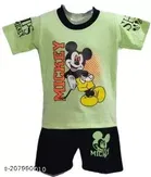 Cotton Blend Printed Clothing Set for Boys 